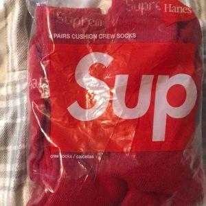 Supreme cushion crew socks